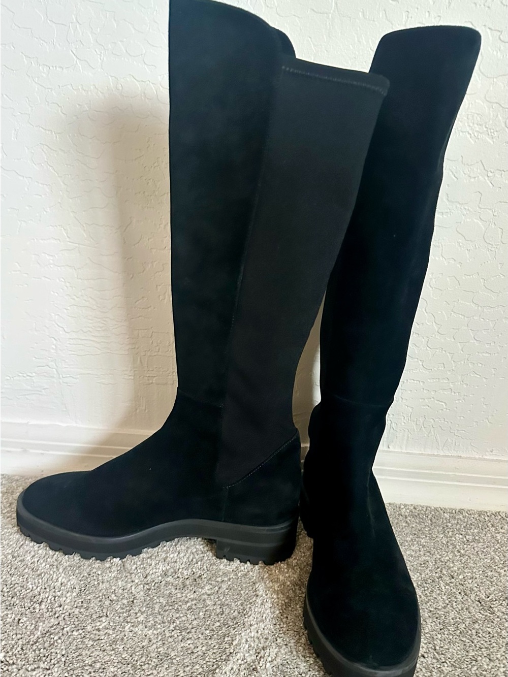NWOT Stuart Weitzman 50/50 Lug Sole Knee High Boots – Size 8